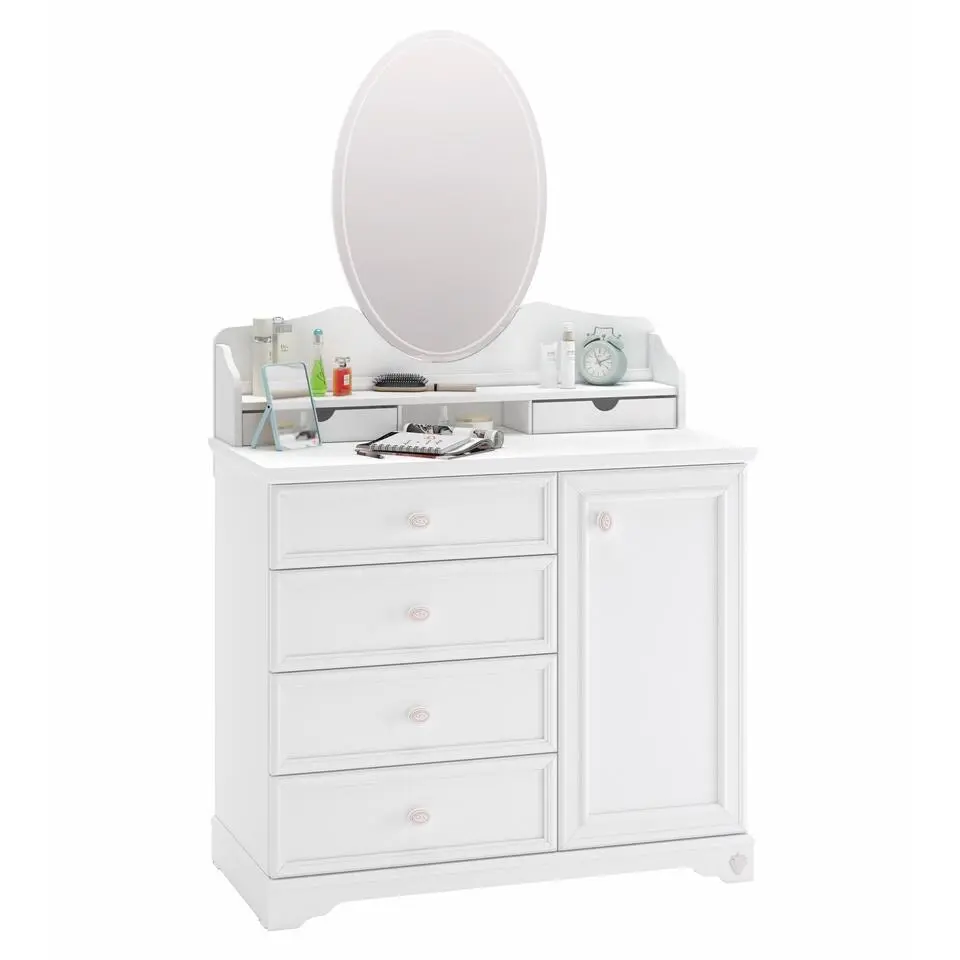 Rustic commode ladekast wit compleet meisjeskamer