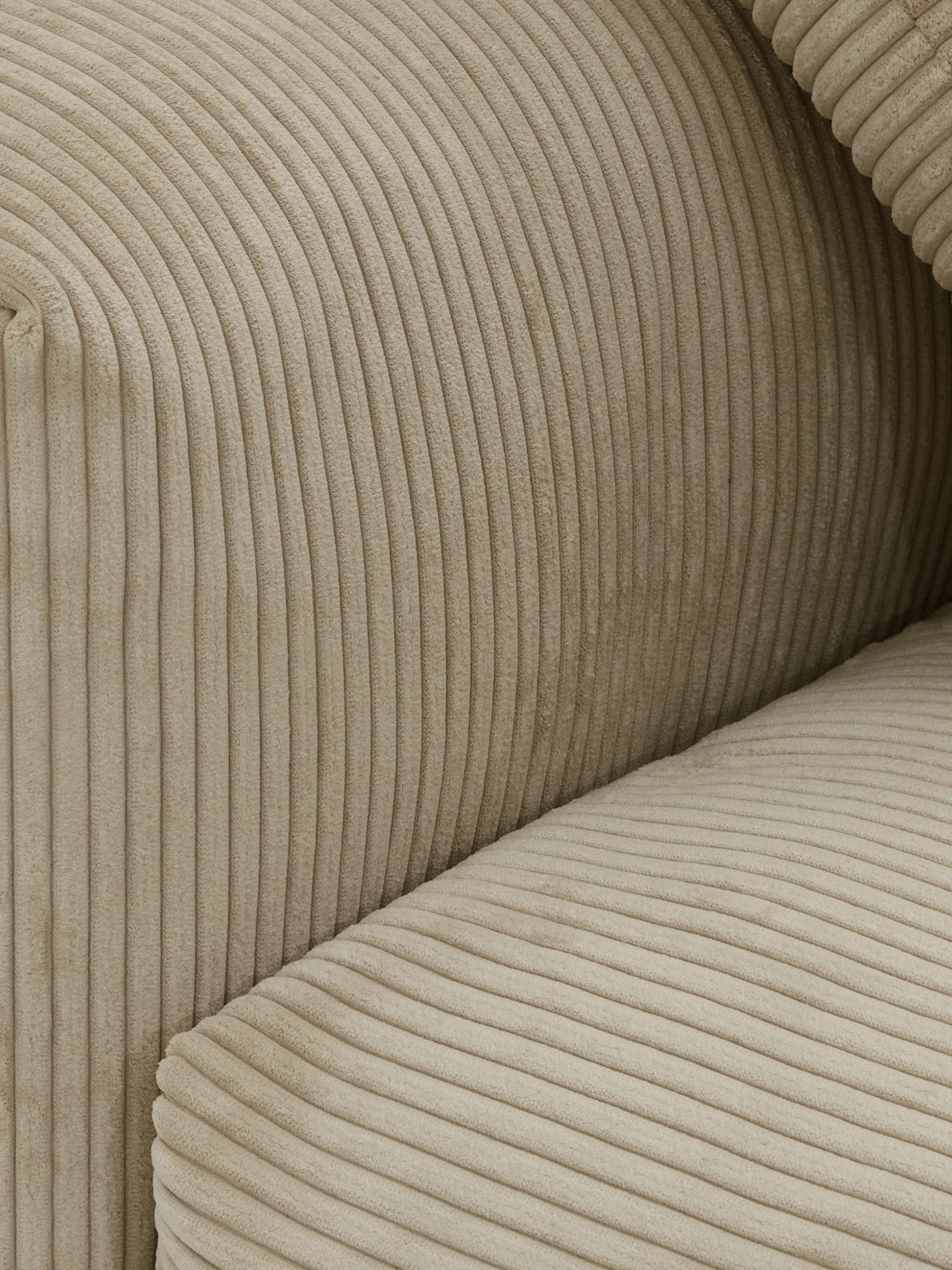Modulaire hoekbank Vetsak (3-zits) van corduroy