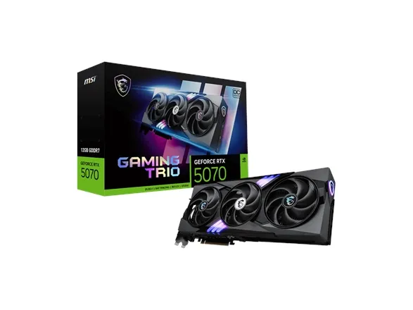 MSI GeForce RTX 5070 12G GAMING TRIO OC - Grafikkort - GeForce RTX 5070 - 12 GB GDDR7 - PCI Express 5.0 - 3 x DisplayPort, HDMI