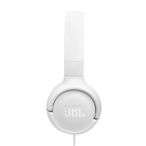 Tune 520C Wired Kopfhörer On-Ear Headset Pure Bass Sound   eingebautes Mikrofon (JBLT520CWHT) - Weiss