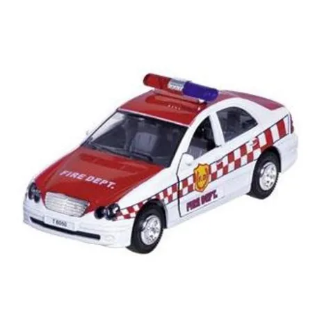 goki Polizei und Feuerwehr mit Sirene + Licht, L= 15 cm sortiert