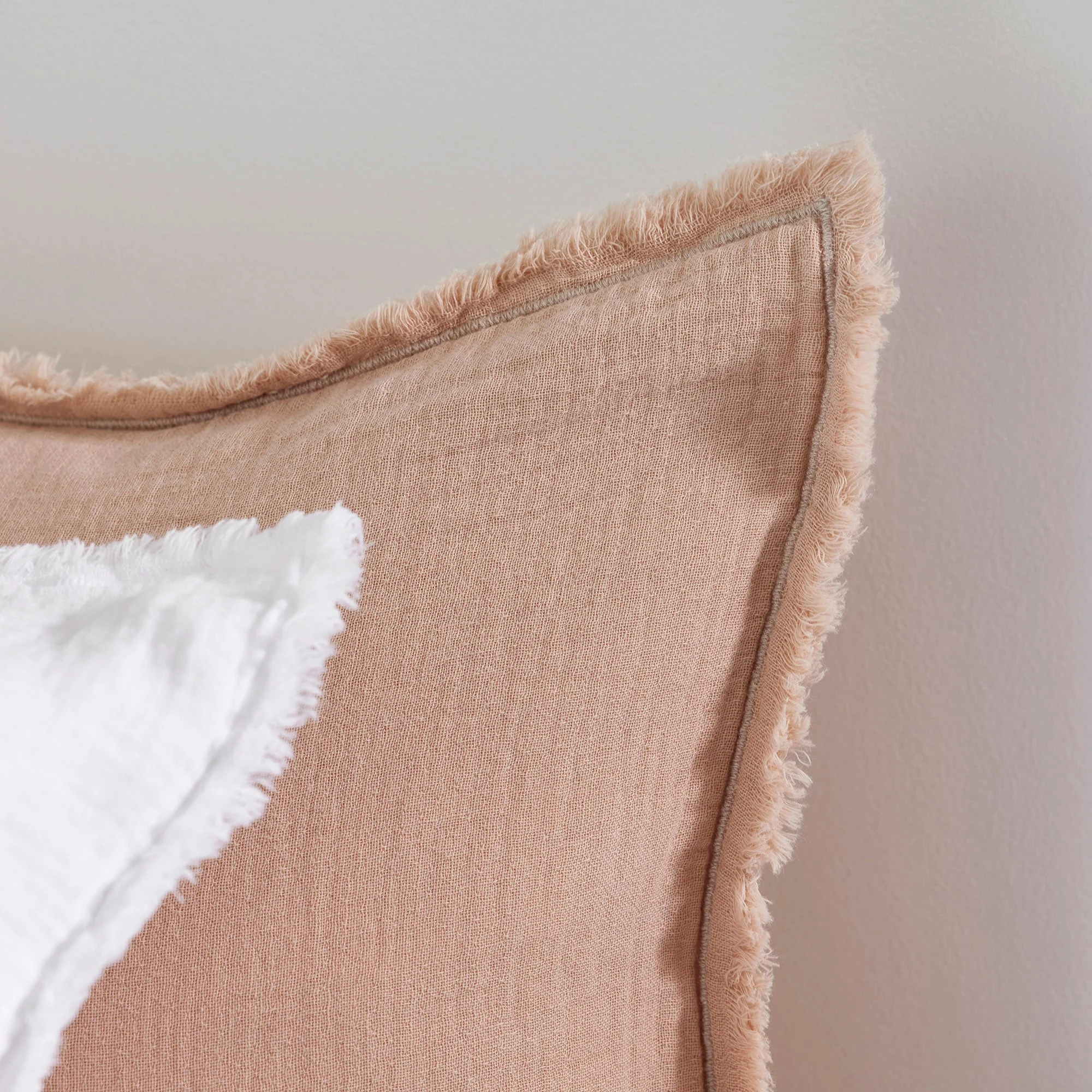 LOU - Lot de 2 taies d'oreiller | Rose
