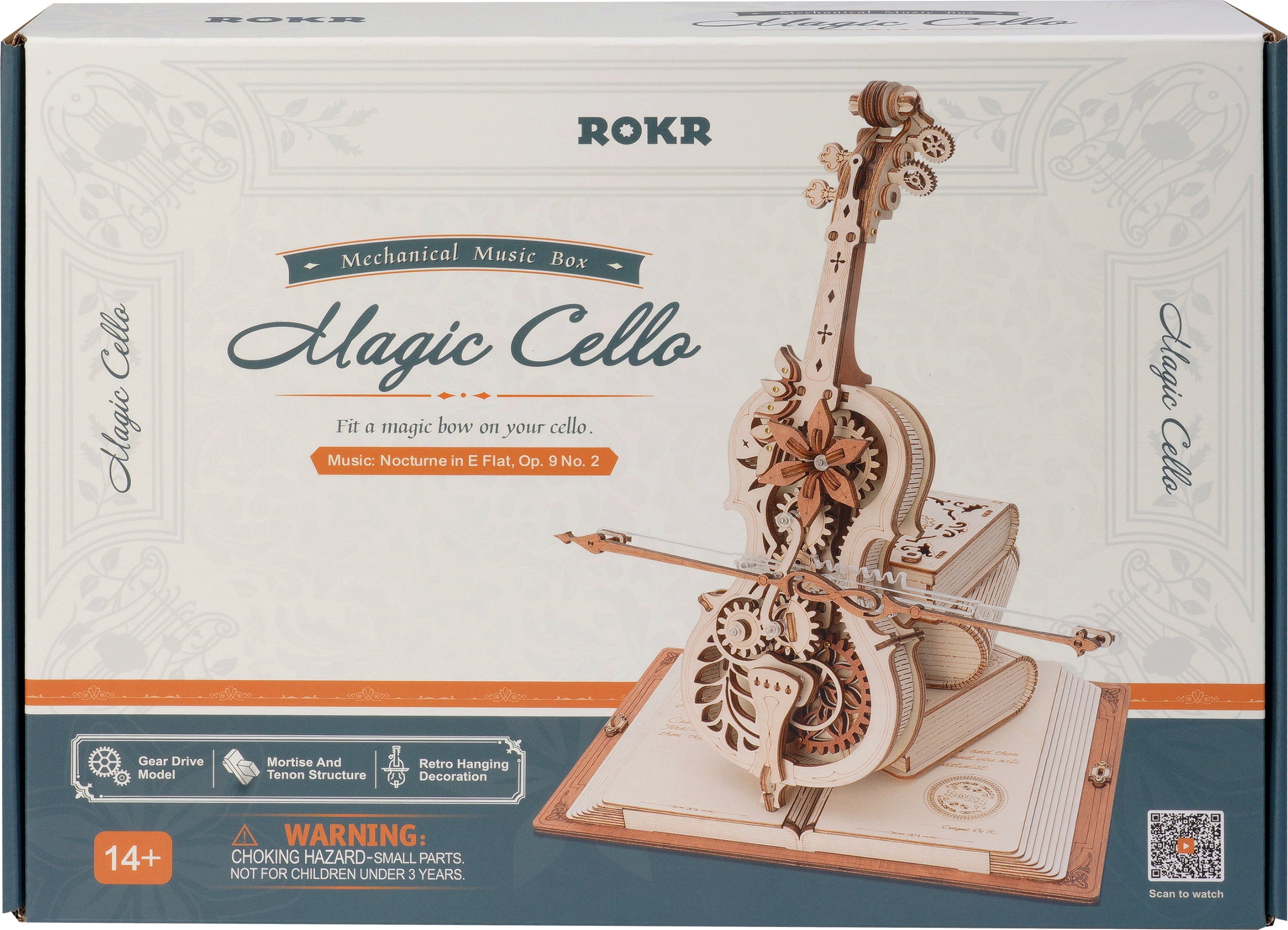 ROKR  Magic Cello    3D Holzpuzzle: Wenn Musik sichtbar wird