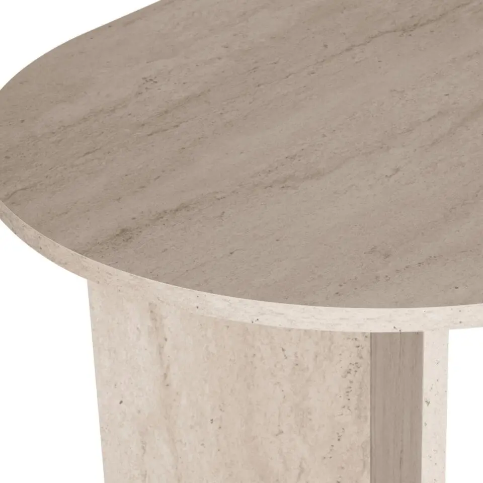 CALICOSY - Eettafel met afgeronde randen SABLE - 89,5x180x75 cm