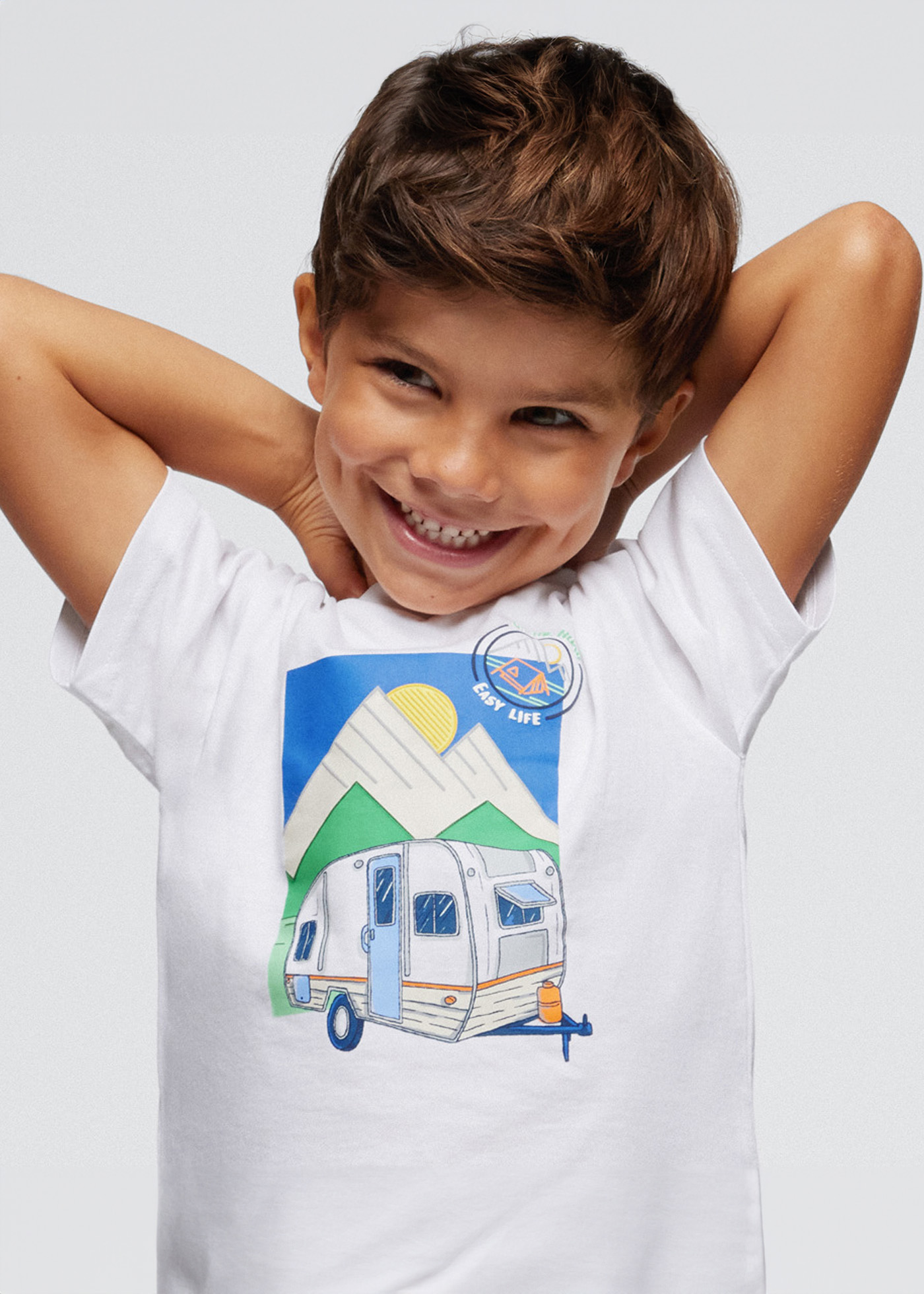 Camiseta Better Cotton estampada para meninos, pimenta chili
