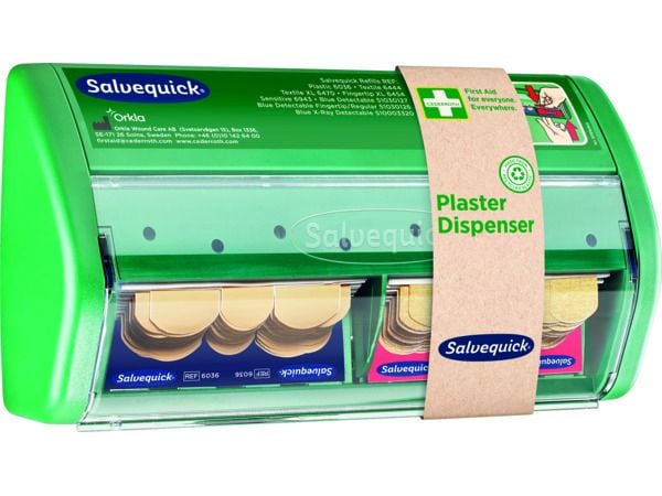 Cederroth Salvequick Pflasterspender 40 x Textil, 45 x Kuns Wundpflaster