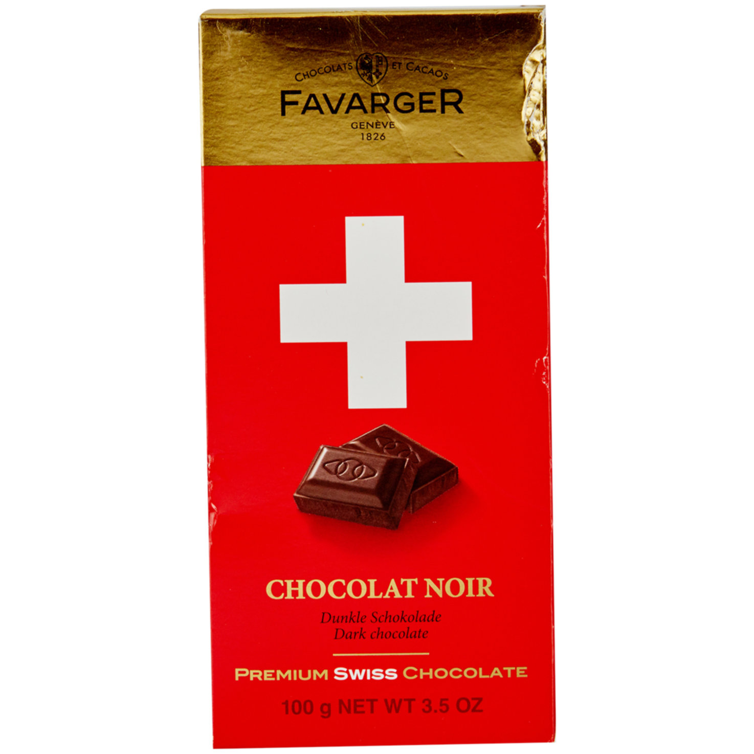 Favarger Noir Schweizer Kreuz