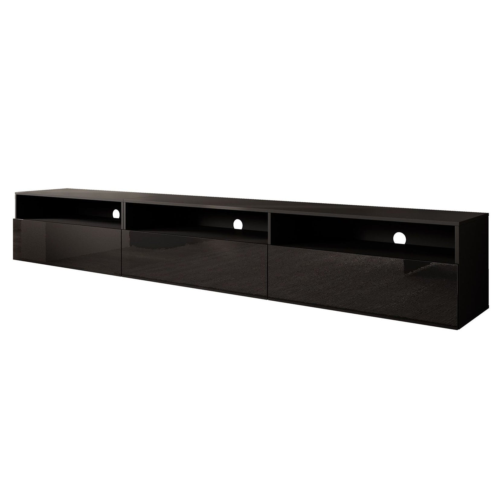 Antrix - TV-Meubel - Zwart - 270 cm