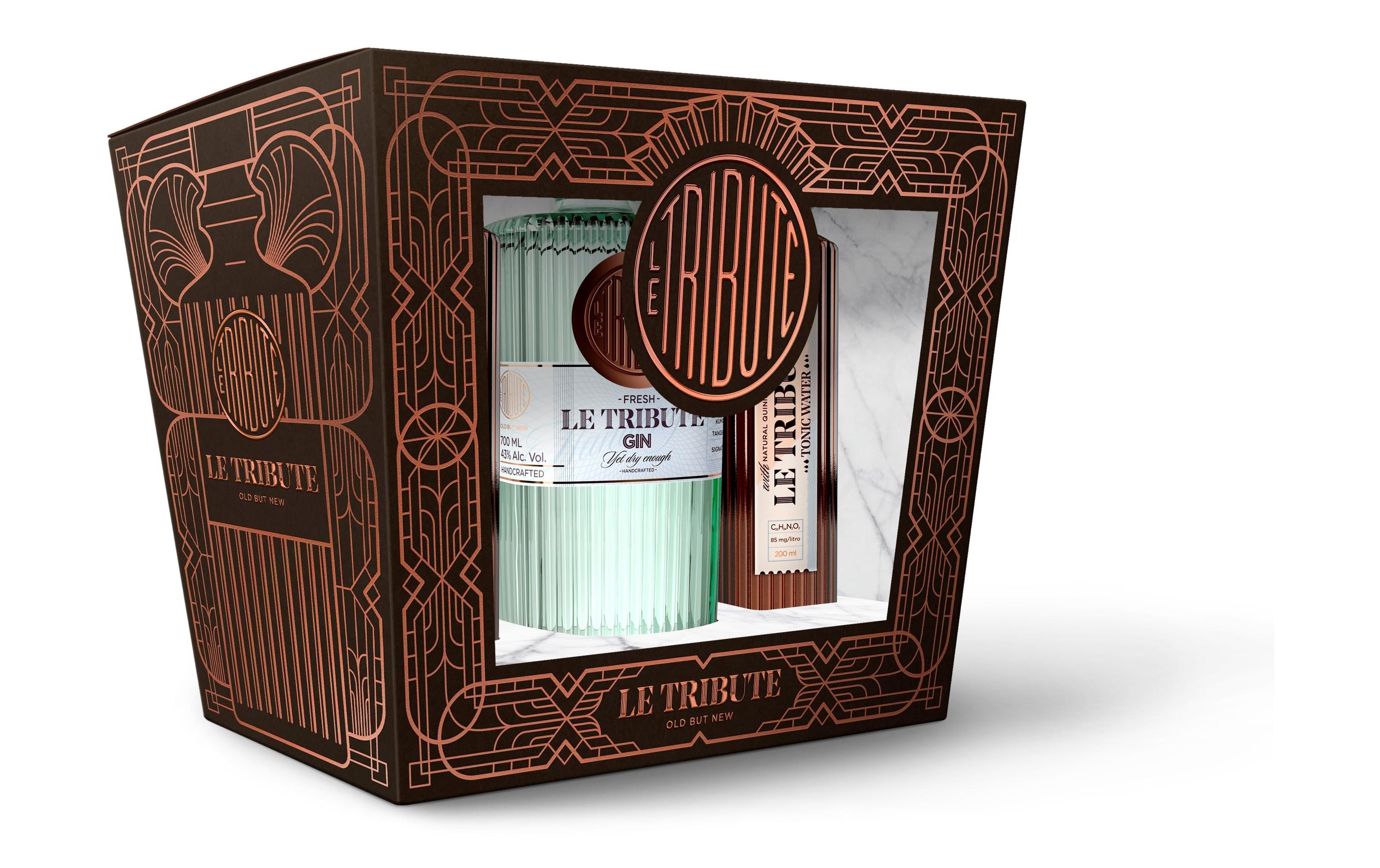 Geschenkset Gin & Tonic 1 x 0.7 l & 2 x 0.2 lGeschenkbox mit spanischem Gin und Tonic Water