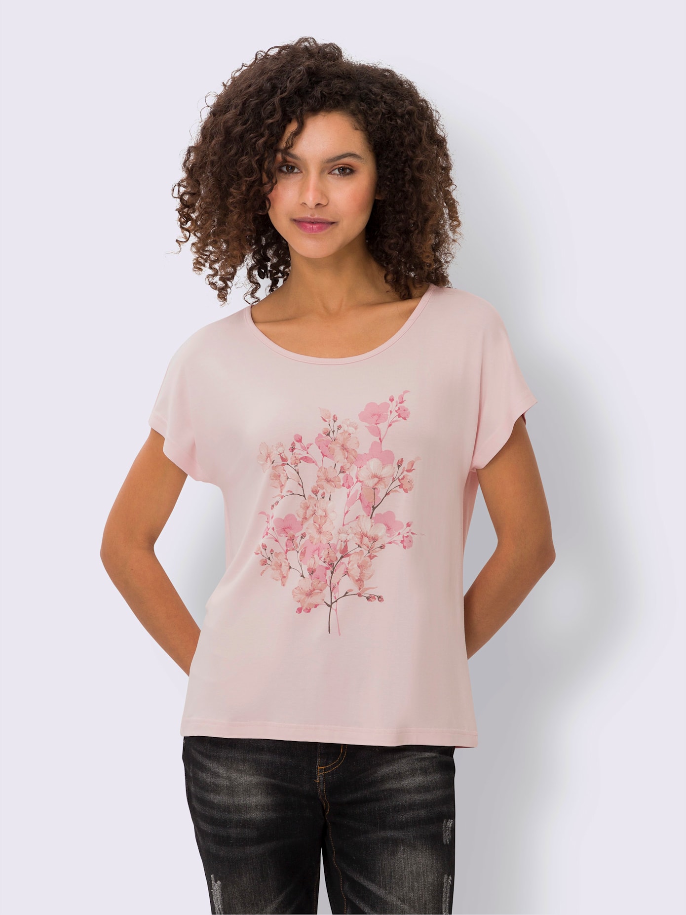 T-shirt imprimé floral devant