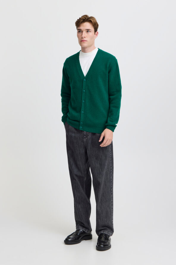 Casual Friday CFKARL lambswool cardigan Forest biome