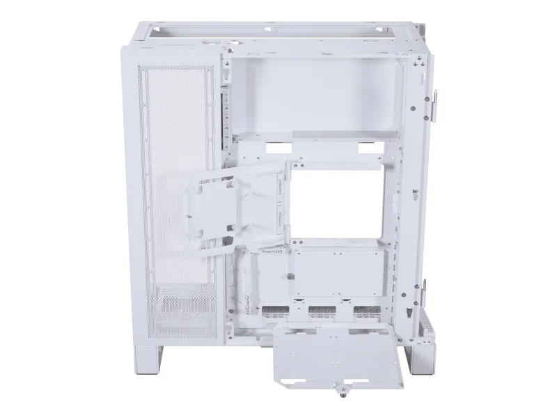 Phanteks NV7 - FT - udvidet ATX - sidepanel med vindue (hærdet glas) - ingen strømforsyning (ATX) - hvidmatteret - USB/Lyd
