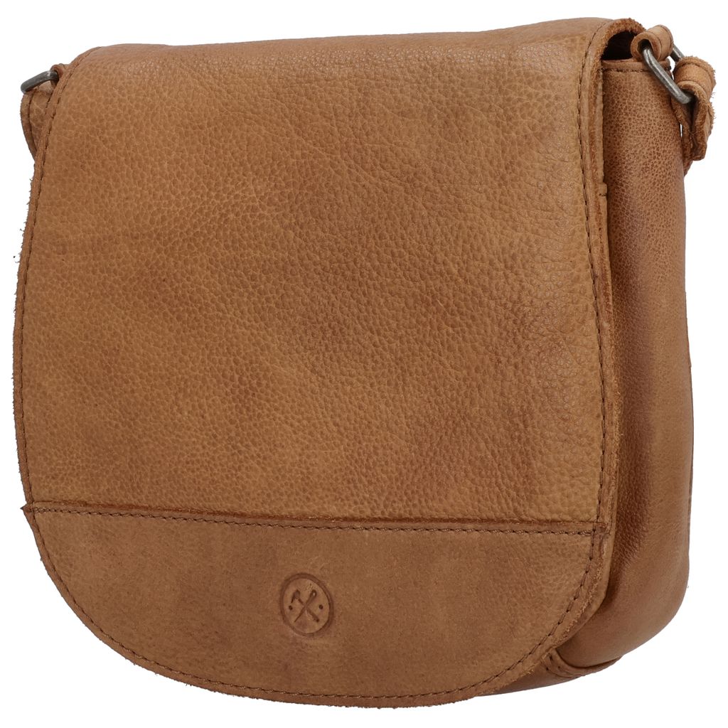 Hide & Stitches Paint Rock Schoudertas Overslag Cognac