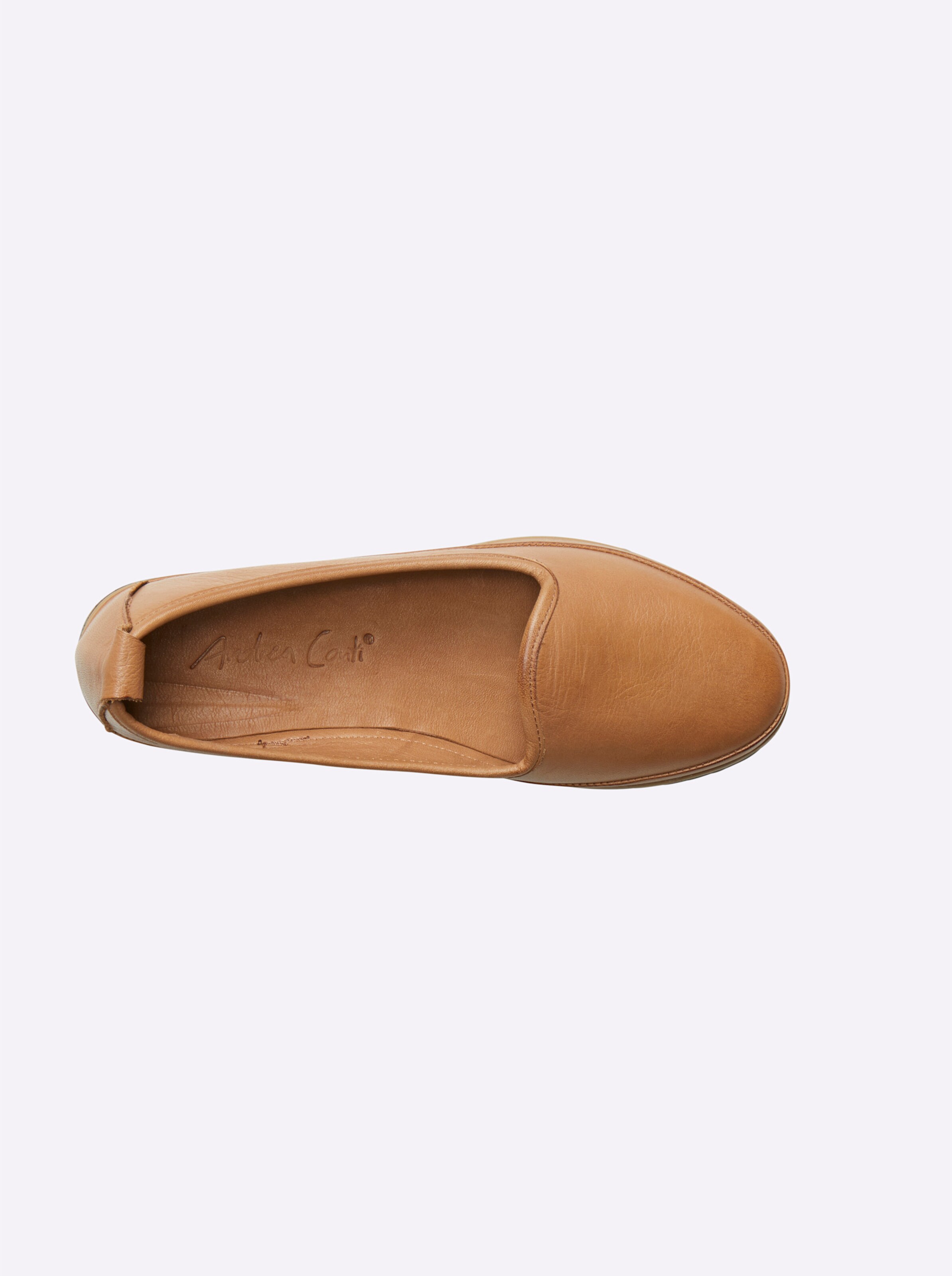 Andrea Conti Slipper in cognac