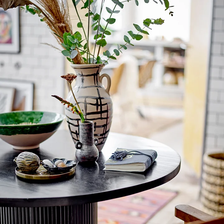 Bloomingville - Ohana Vase, H 31 cm, schwarz