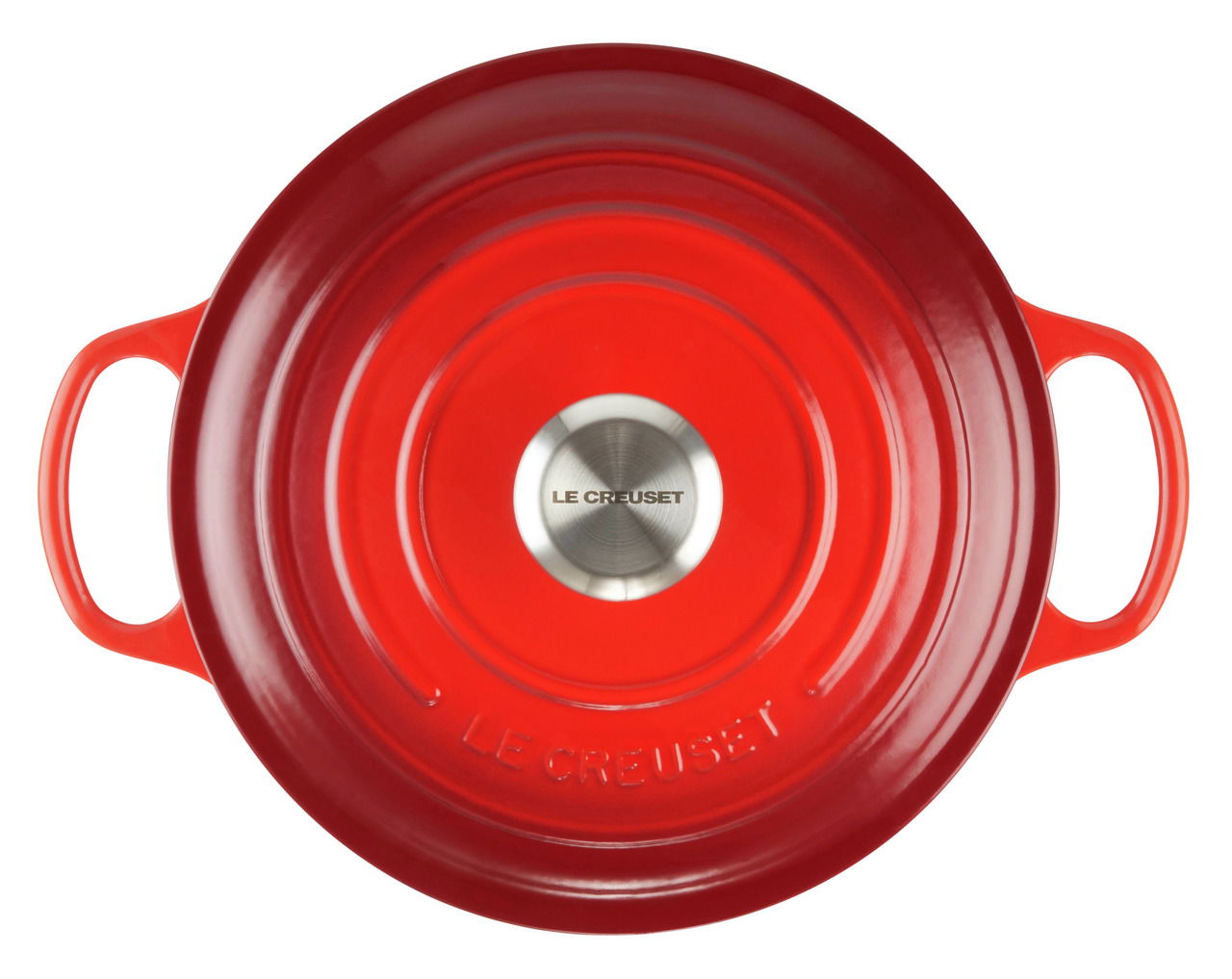 LE CREUSET Bräter Rund 24cm Kirschrot SIGNATURE