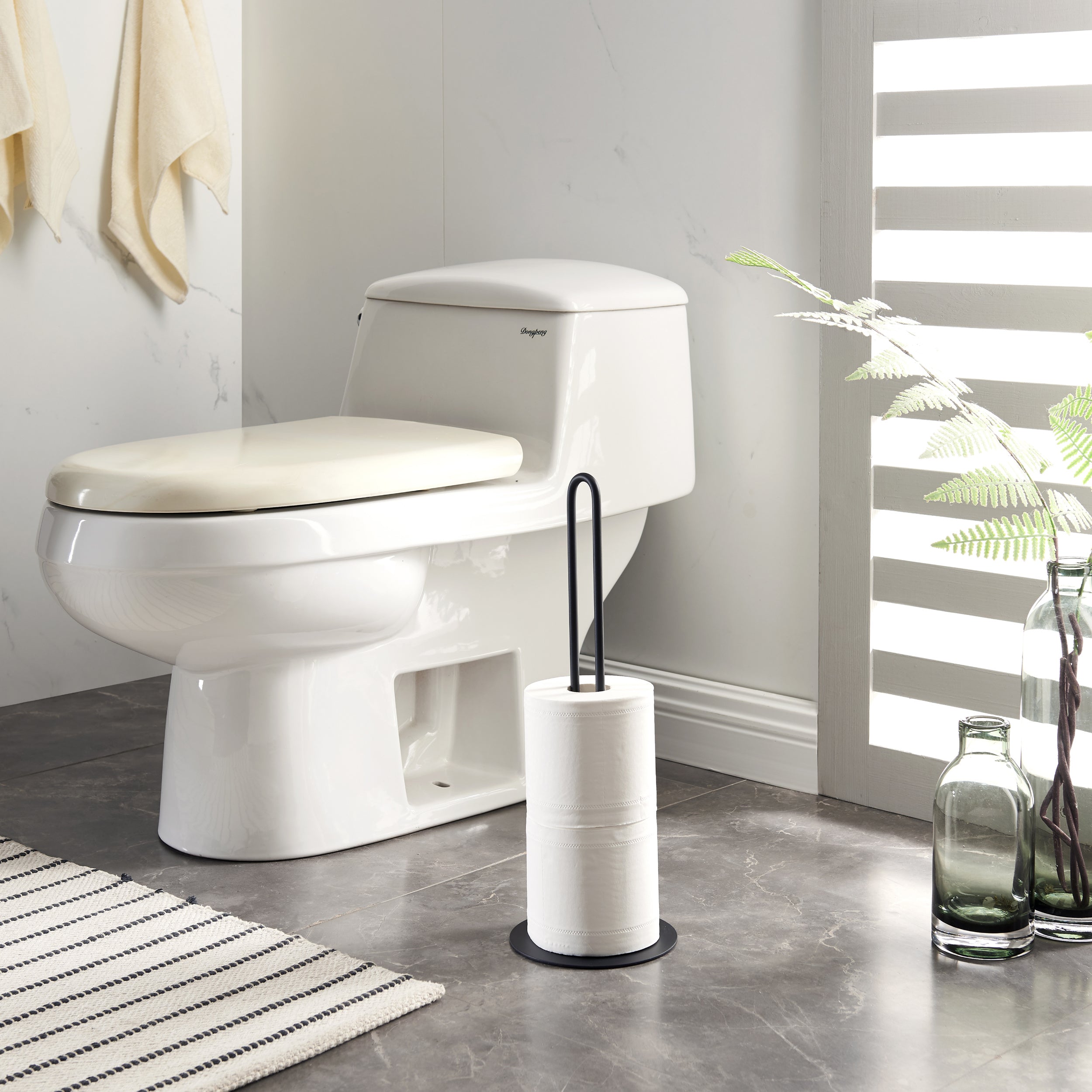 ACAZA Toiletrolhouder Zwart