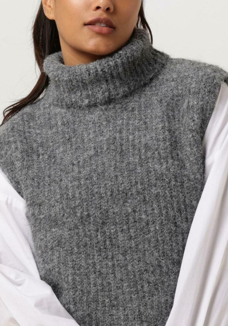 MY ESSENTIAL WARDROBE grijze my essential wardrobe spencer meenamw knit vest