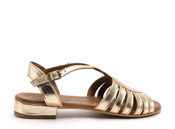 Lune et l autre nu pieds plats femme clothilde or