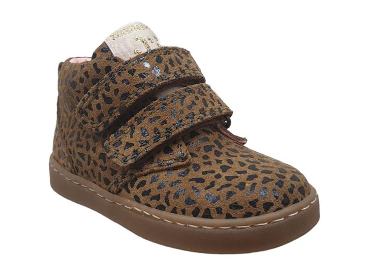 Jochie & Freaks Ko Velcro Cognac panter