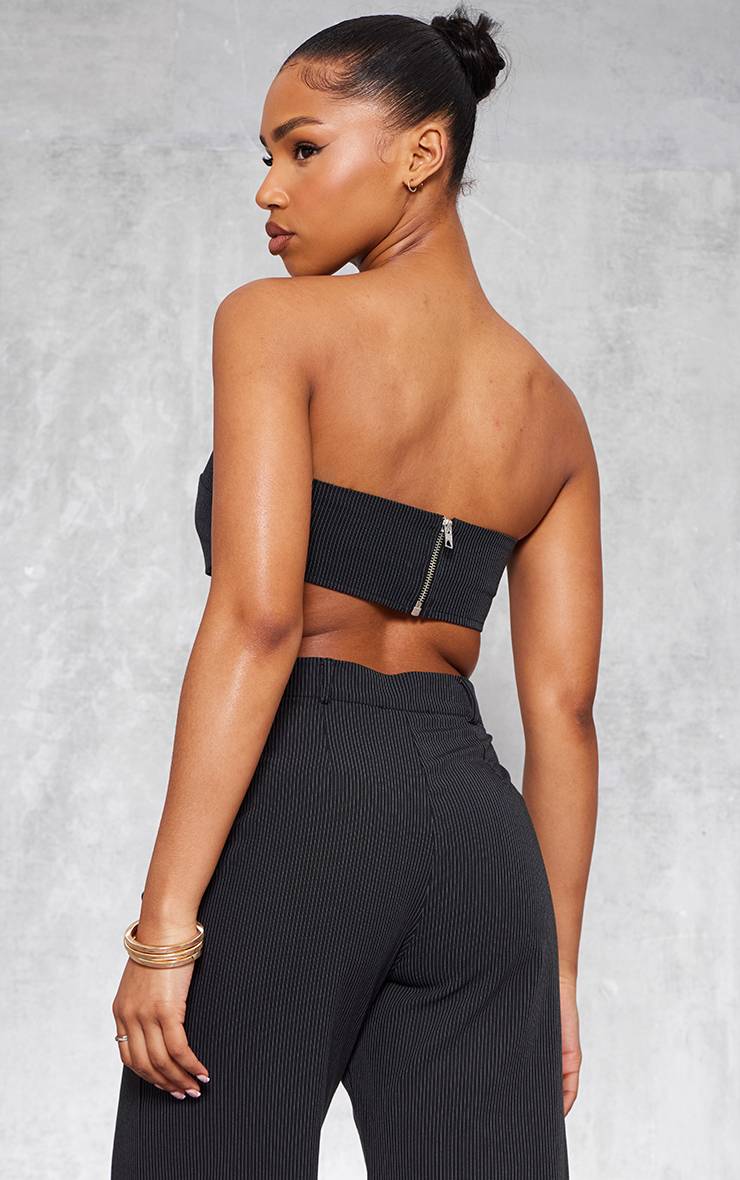 Noir Bandeau À Fines Rayures