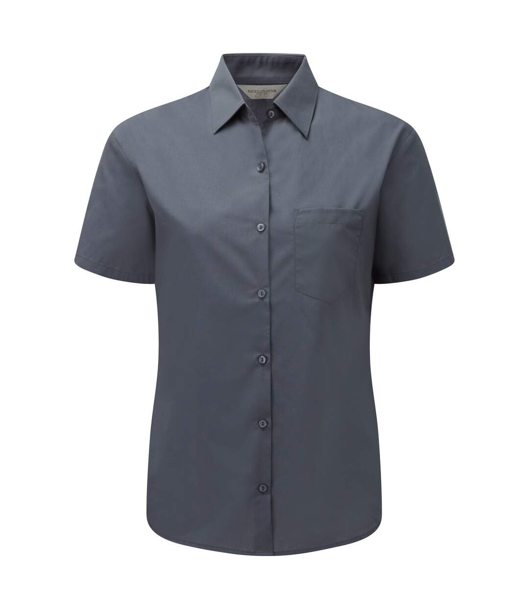 Russell Collection - Chemisier à manches courtes - Femme (Gris convoi) - UTBC1028