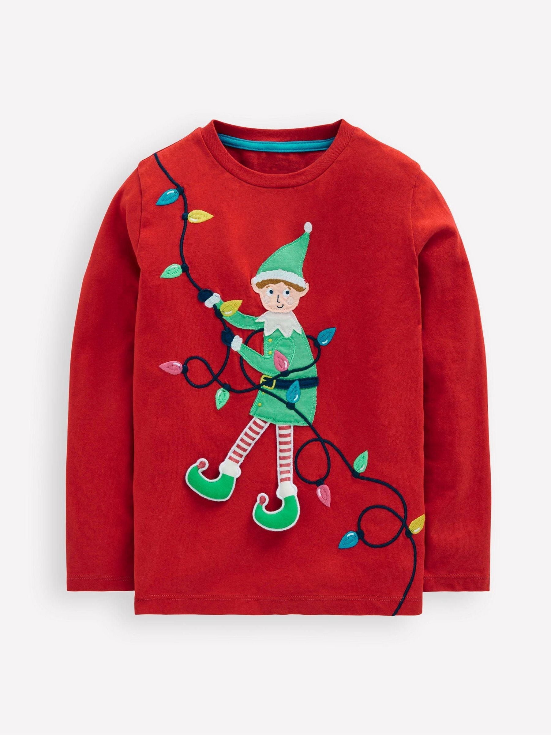 Boden Long Sleeve Novelty 3D Christmas T-Shirt