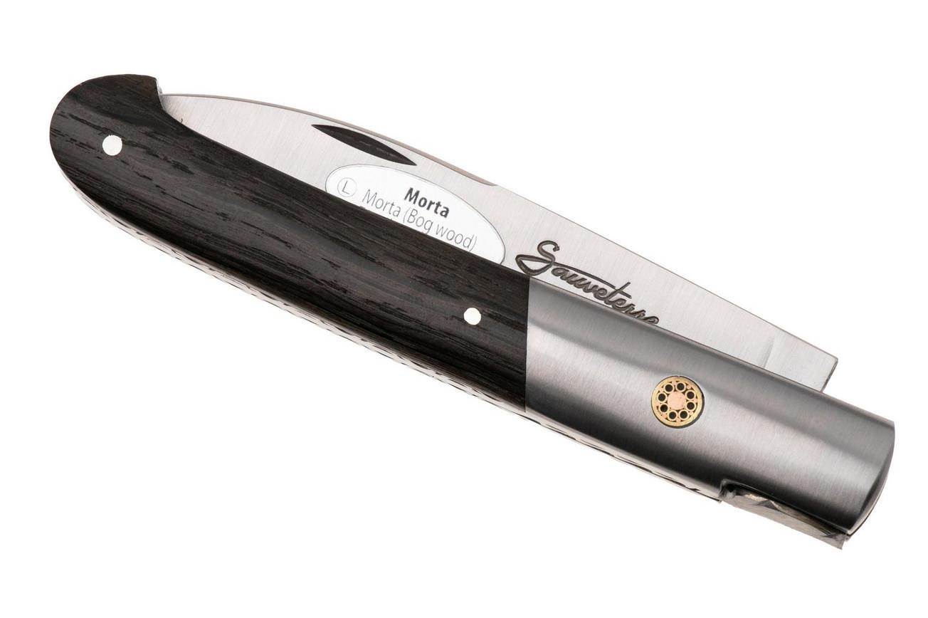 Laguiole en Aubrac Sauveterre Bogwood, Matt Stainless Bolster, Mosaic Pin, zakmes, 11 cm