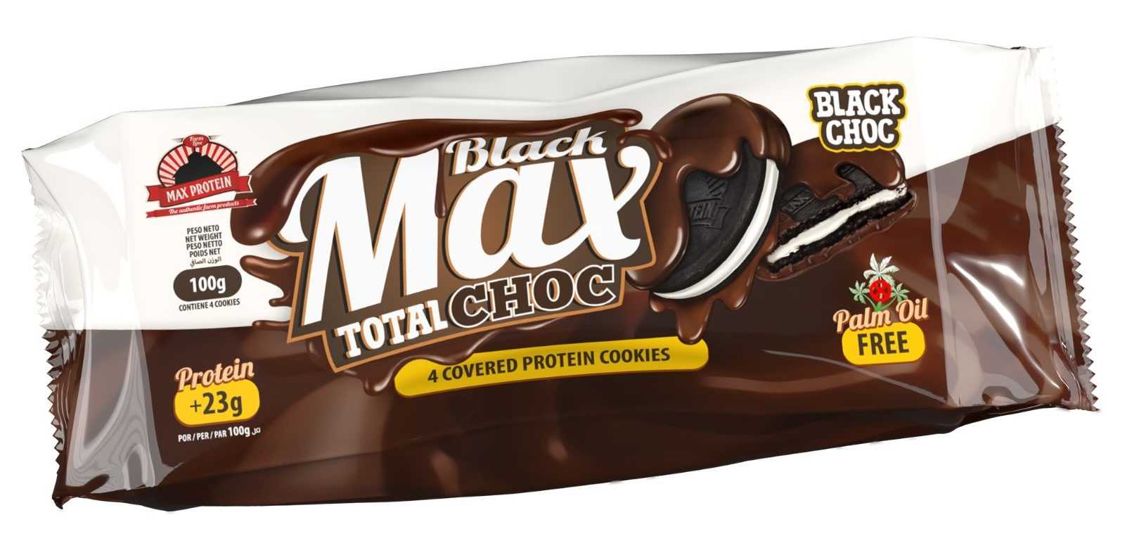 Max Protein Black Max Total Choc Cookies 100 mg