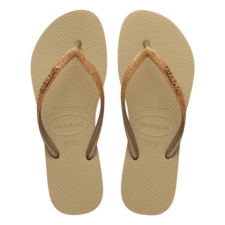 Havaianas Tongs Slim Glitter | Or