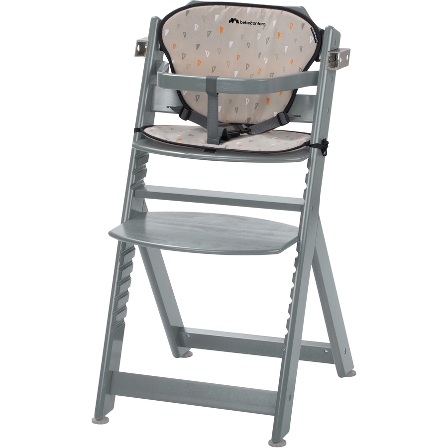 Bebeconfort Hochstuhl Timba mit Kissen Warm Grey