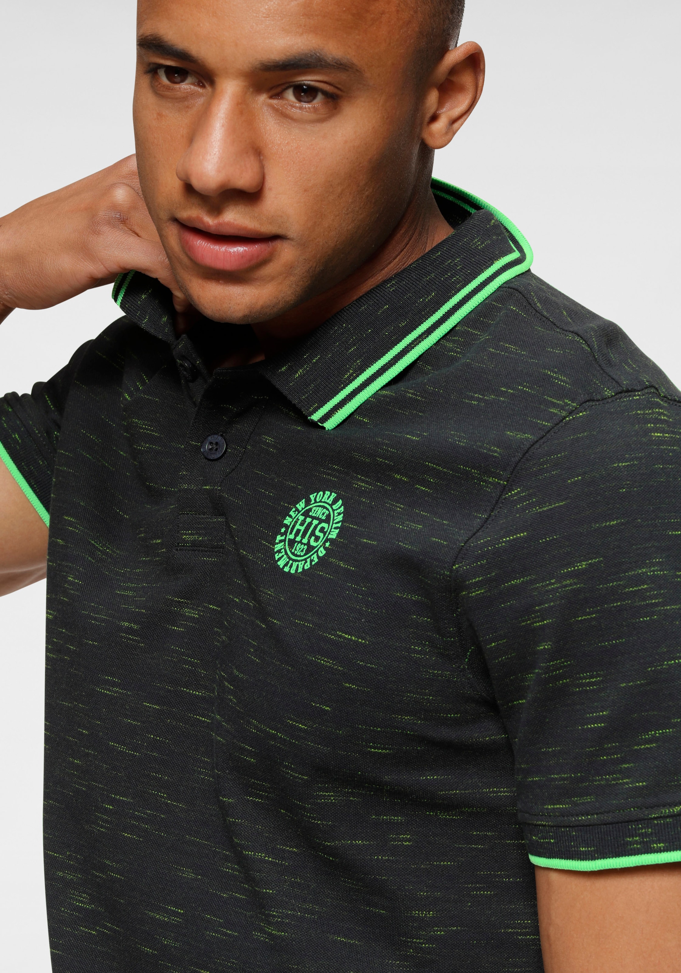 H.I.S Poloshirt , kurzärmelig,  schmal geschnitten,  mit Polokragen