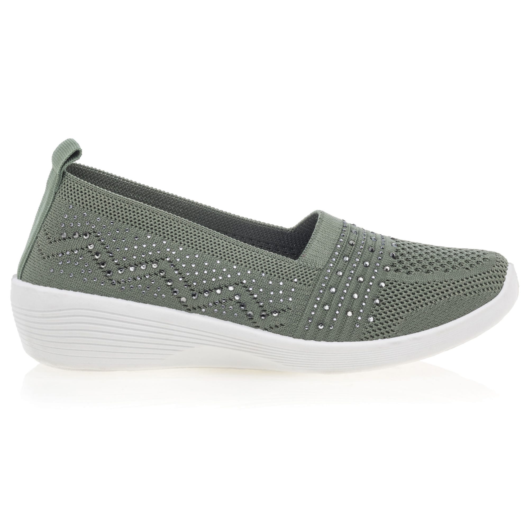 Mocassins Femme kaki