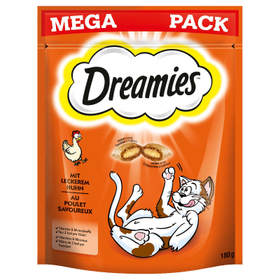 Dreamies MEGA PACK Katzensnack mit Huhn 180g