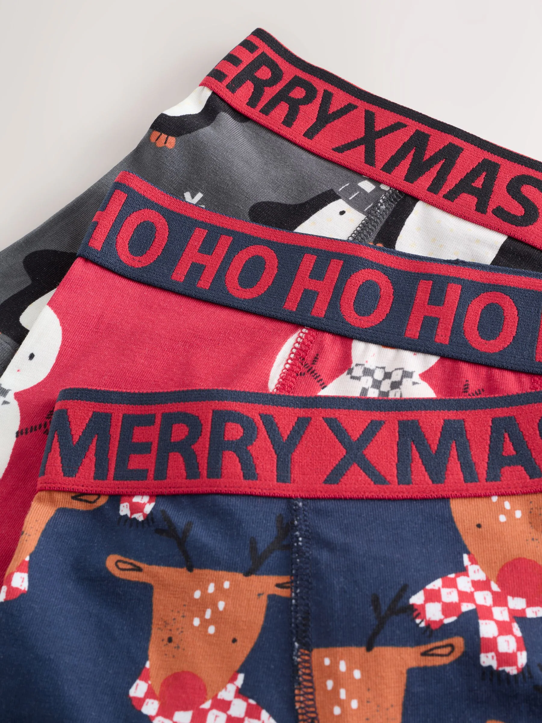 Dierenprint - Verpakking van 3 Kerstmis Boxer (1.5-16jr)