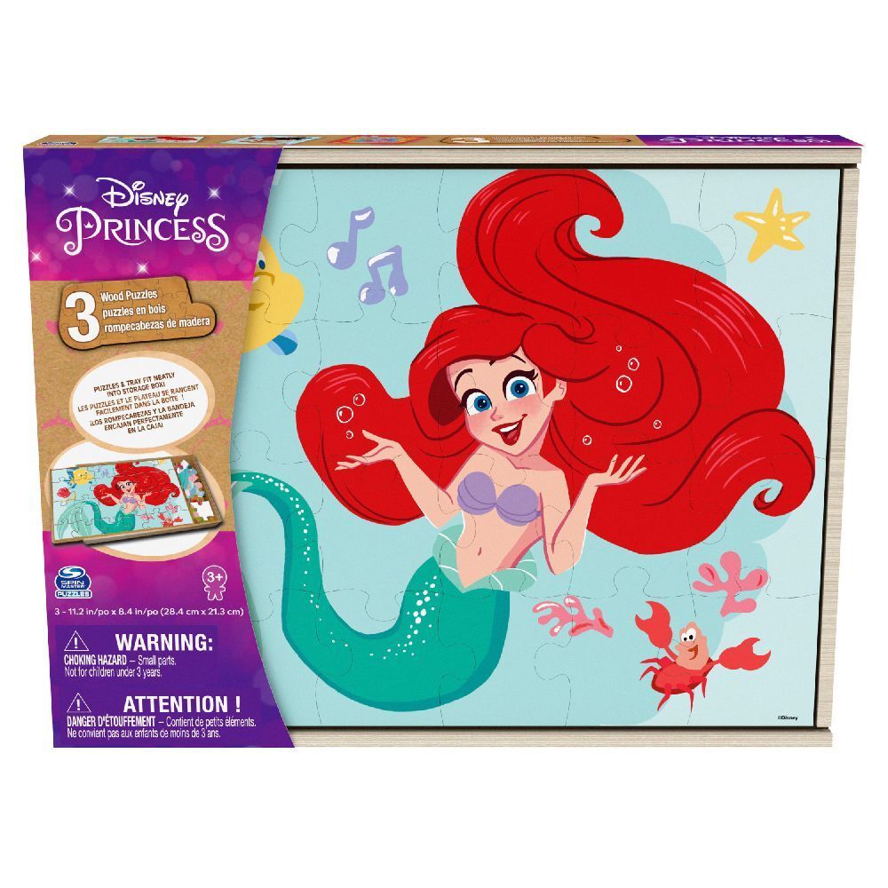 CGI  Arielle Holzpuzzle 3er Set