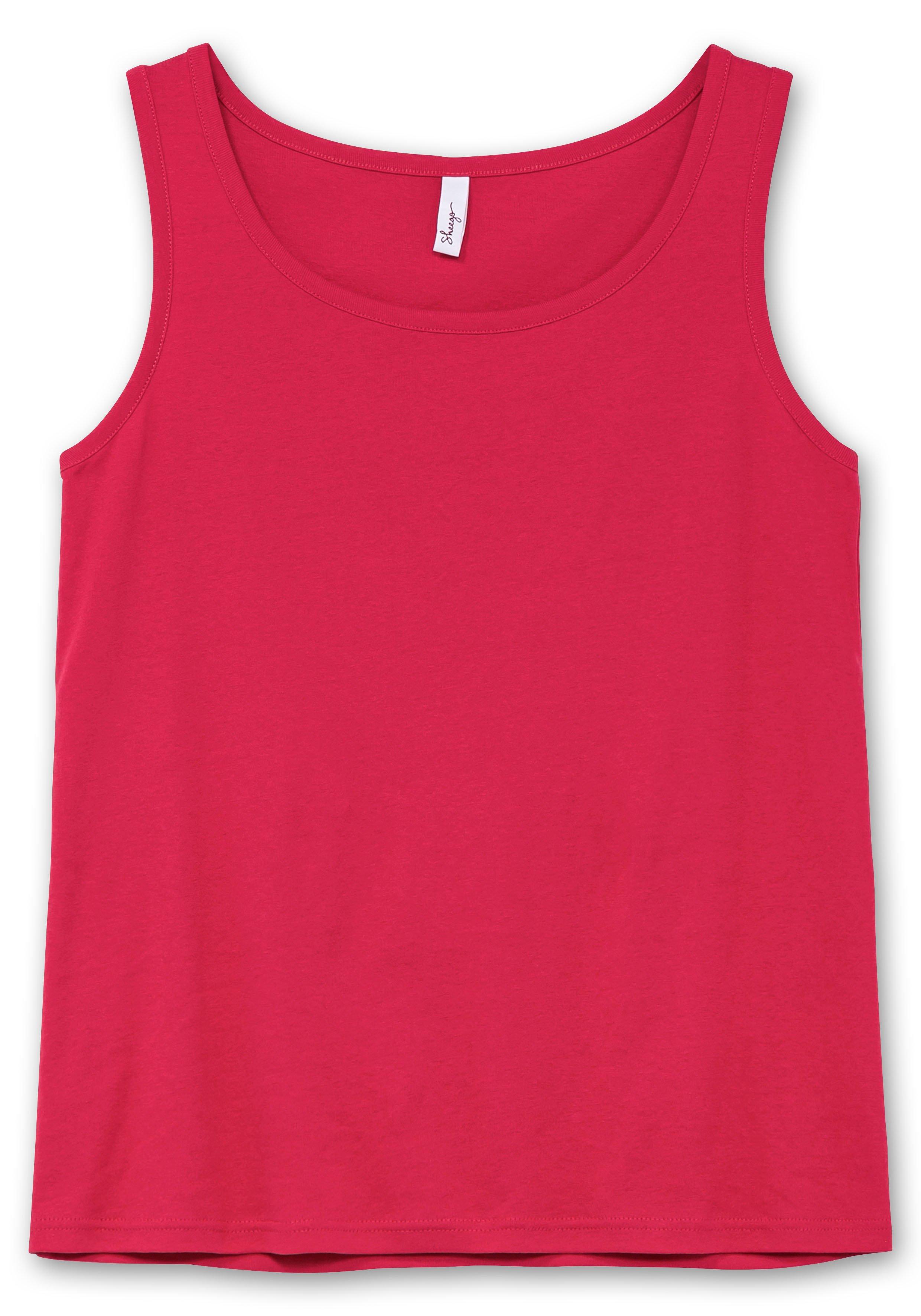 Tanktop aus Baumwolle, mit Rundhalsausschnitt