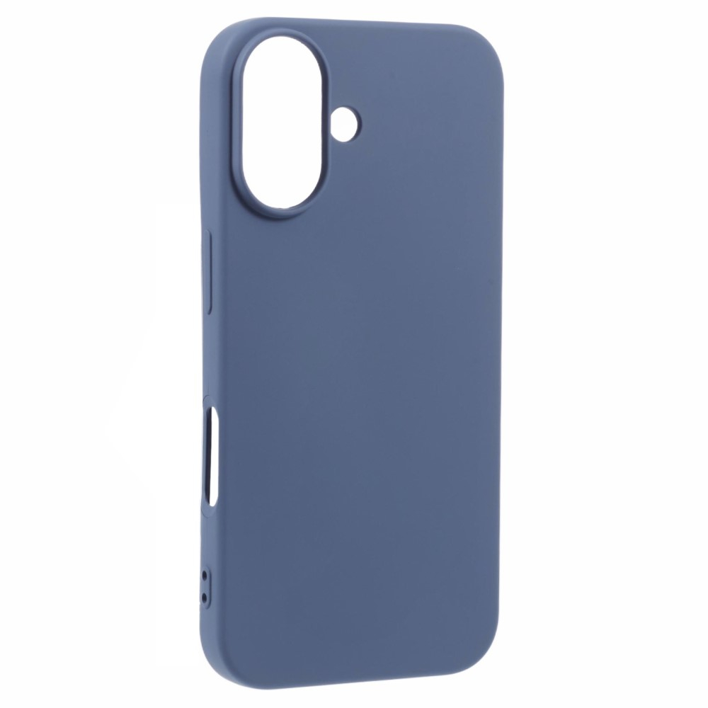 iPhone 16 Gummi Case Schutzhülle - Blaugrau (Matt)