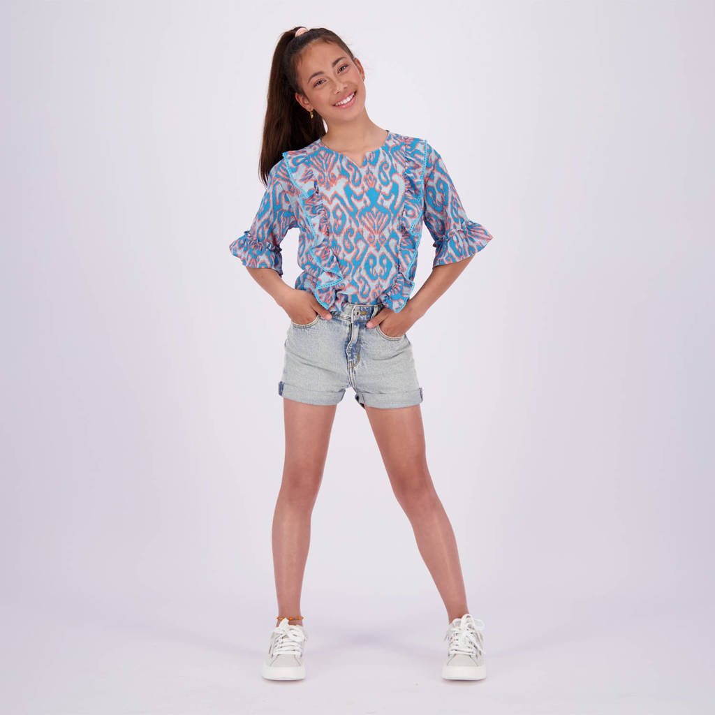 Vingino high waist denim short Dewi light vintage