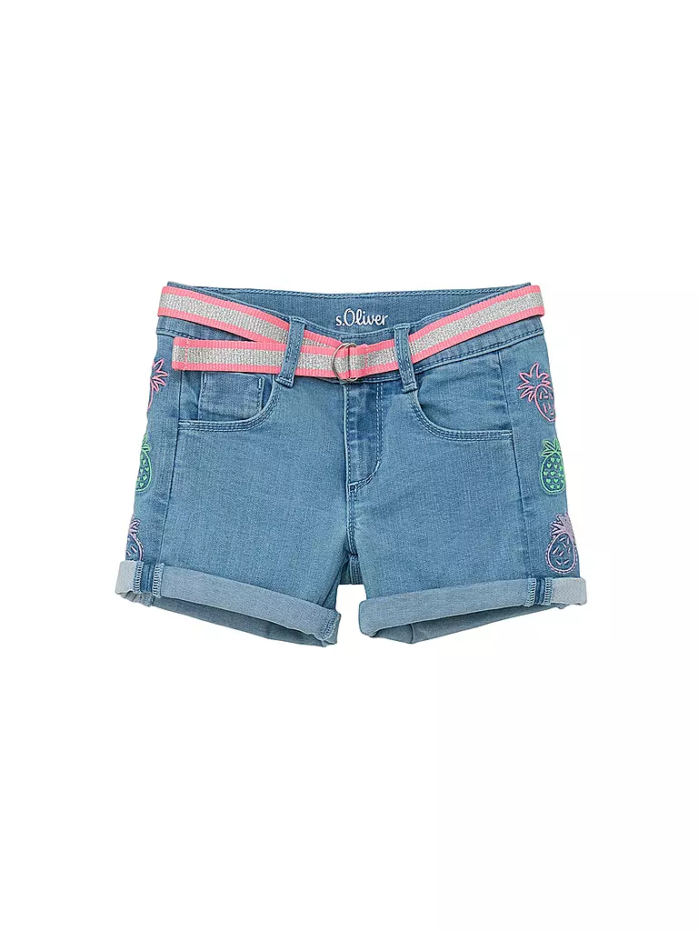 S.OLIVER Mädchen Shorts hellblau