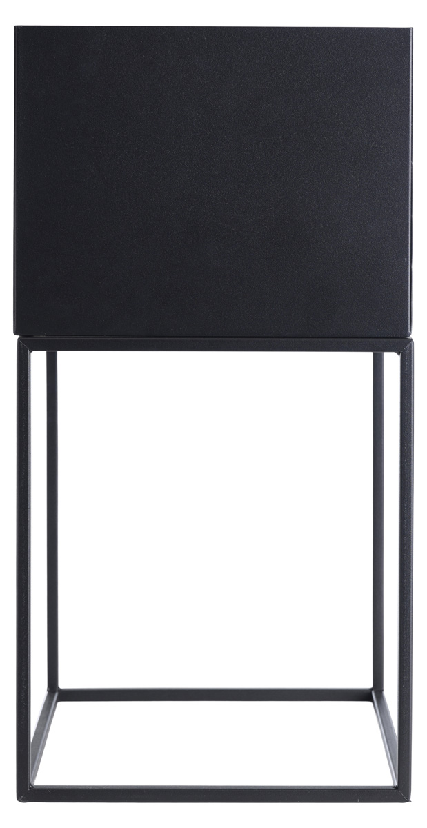 Plantenbak Xam metaal Xam staande metalen plantenbak zwart- 28 x 55 cm