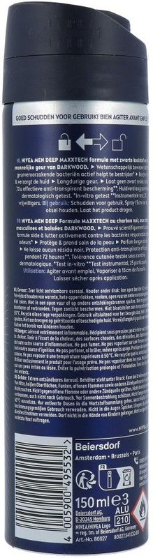 NIVEA MEN Deep Deodorant spray - 150 ml