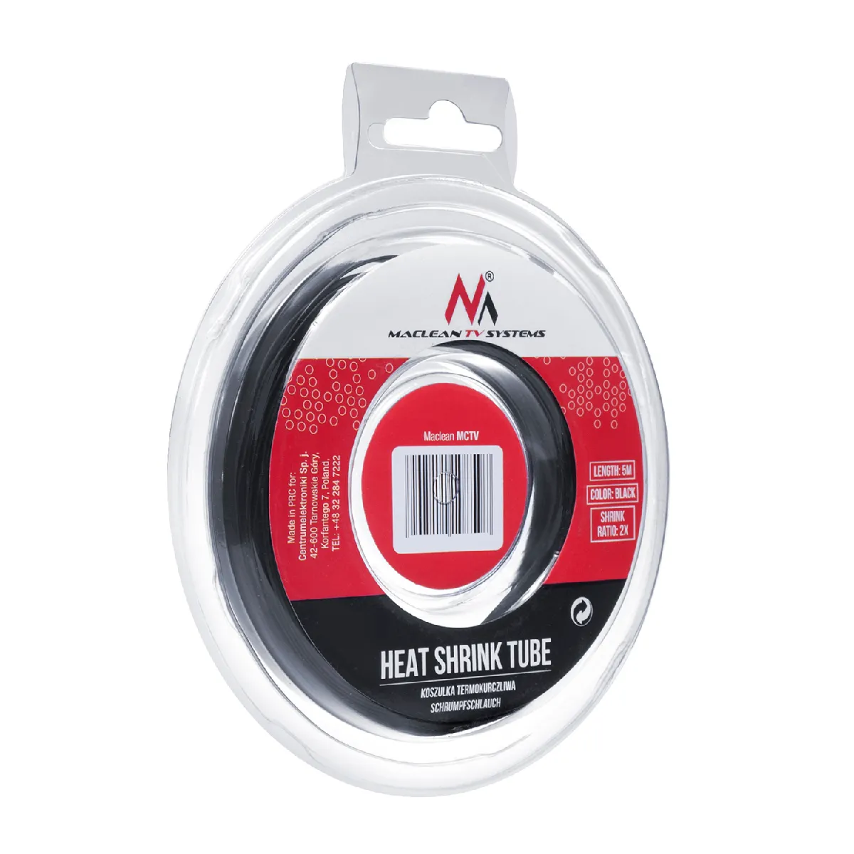 Maclean MCTV-536 Tube thermorétractable - 5 m