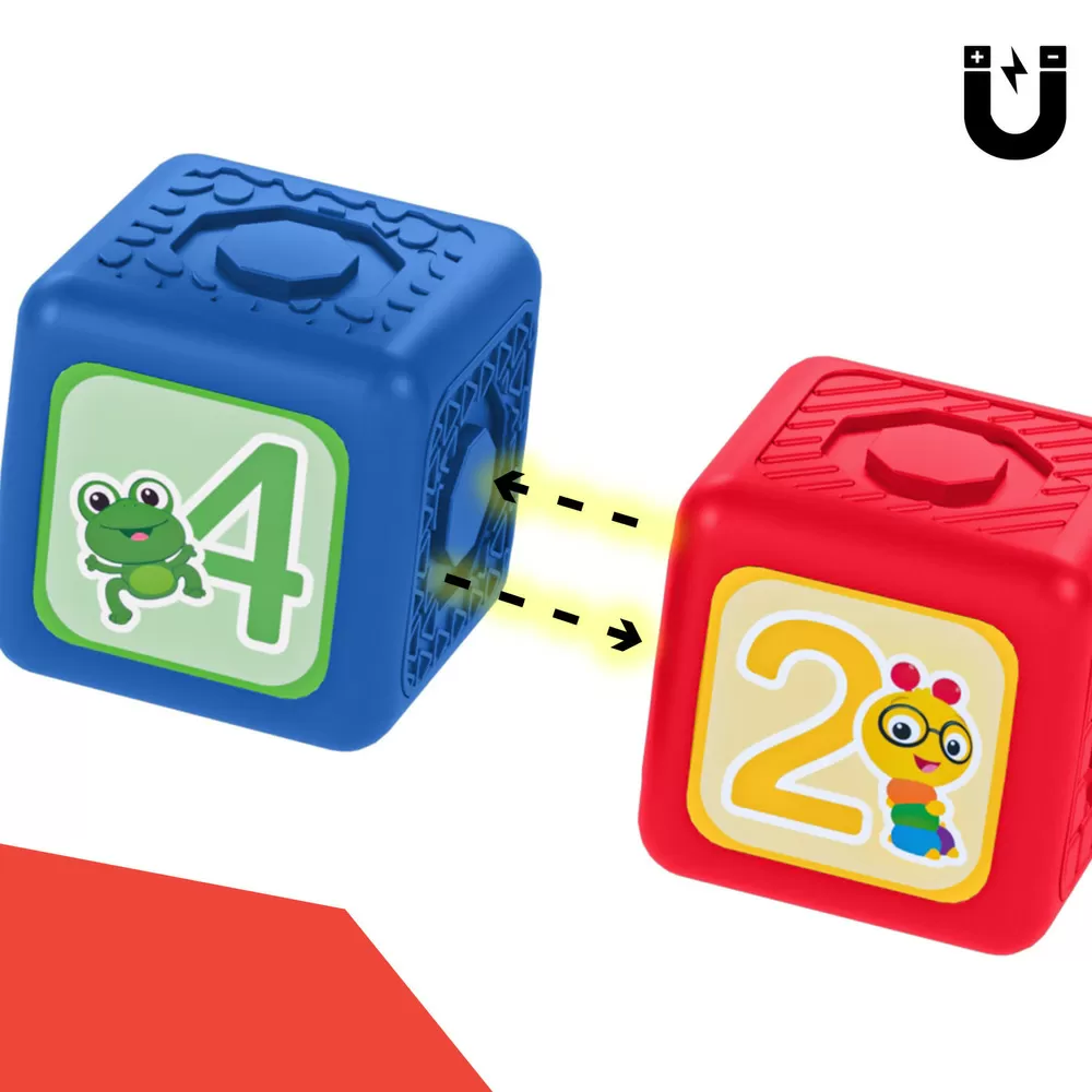Baby Einstein Magnetiske Aktivitetsklodser - 6 stk.