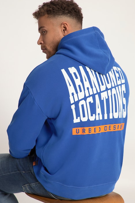 STHUGE Hoodie, oversized, Rückenprint, Kapuze