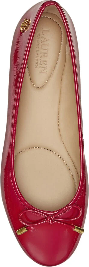 Lauren Ralph Lauren CRINKLE PATENT LTHR-JAYNA-FL-BAL Festive red