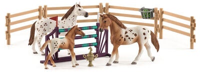 Schleich Hest Appaloosa med Treningssett