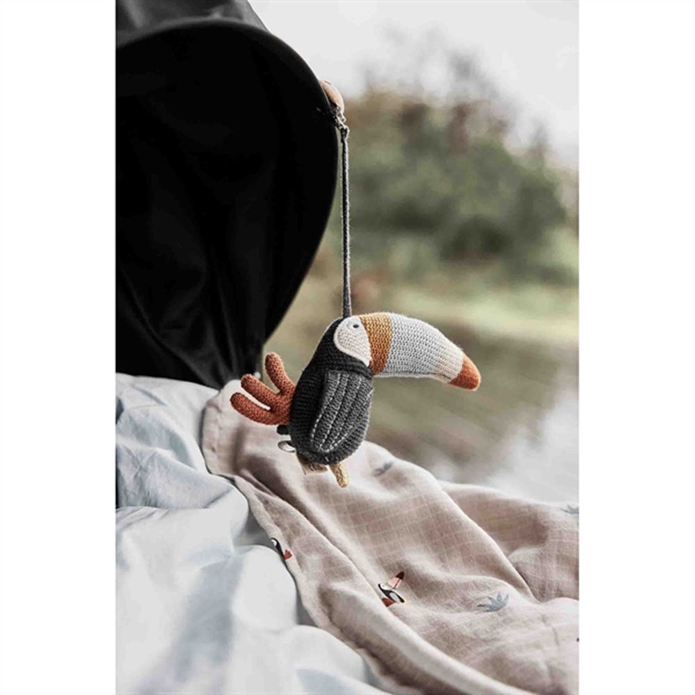 Køb OYOY Toucan Muslin Stofble 2-pak Clay / Caramel