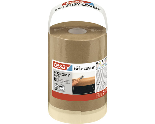tesa Easy Cover Economy S Papier Navulverpakking bruin beige 18 cm x 25 m