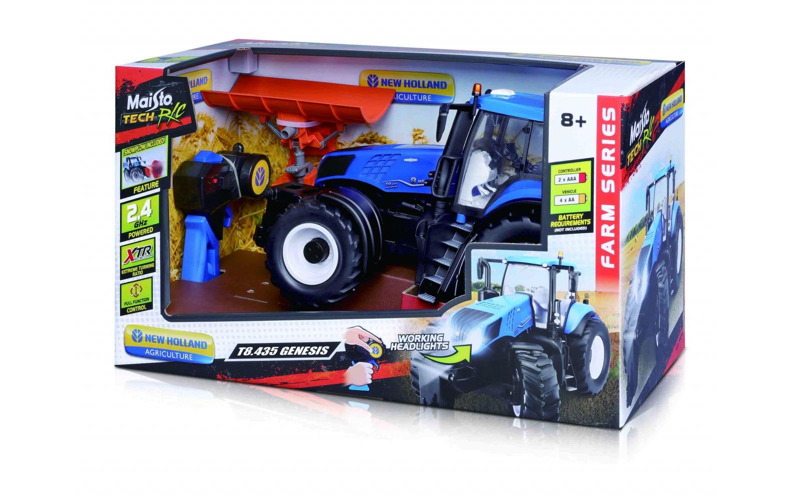 Traktor RC New Holland Traktor mit SchneepflugFerngesteuertes Spielzeug